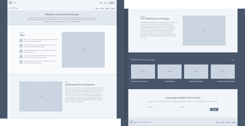 White-label,Interactive Wireframe,Rapid Prototype